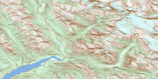Rostrum Peak Topographic map 082N14 at 1:50,000 Scale