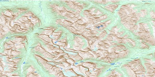 Siffleur River Topo Map 082N16 at 1:50,000 scale - National Topographic System of Canada (NTS) - Toporama map