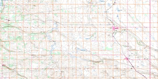 Didsbury Topo Map 082O09 at 1:50,000 scale - National Topographic System of Canada (NTS) - Toporama map