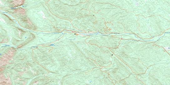 Burnt Timber Creek Topo Map 082O11 at 1:50,000 scale - National Topographic System of Canada (NTS) - Toporama map