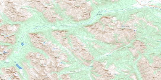 Barrier Mountain Topo Map 082O12 at 1:50,000 scale - National Topographic System of Canada (NTS) - Toporama map