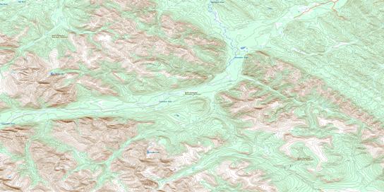 Forbidden Creek Topo Map 082O13 at 1:50,000 scale - National Topographic System of Canada (NTS) - Toporama map