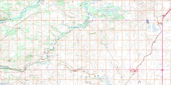 Olds Topo Map 082O16 at 1:50,000 scale - National Topographic System of Canada (NTS) - Toporama map