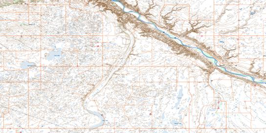 Finnegan Topo Map 082P01 at 1:50,000 scale - National Topographic System of Canada (NTS) - Toporama map