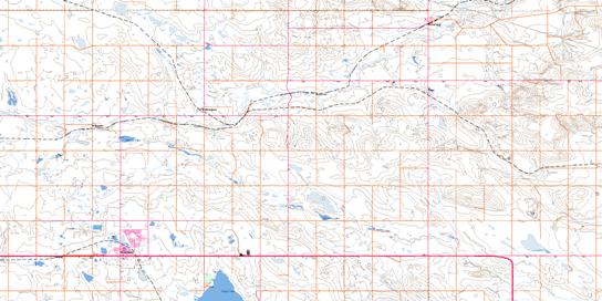 Strathmore Topo Map 082P03 at 1:50,000 scale - National Topographic System of Canada (NTS) - Toporama map