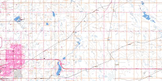 Dalroy Topo Map 082P04 at 1:50,000 scale - National Topographic System of Canada (NTS) - Toporama map