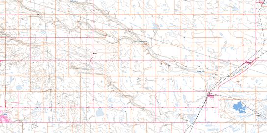 Irricana Topo Map 082P05 at 1:50,000 scale - National Topographic System of Canada (NTS) - Toporama map