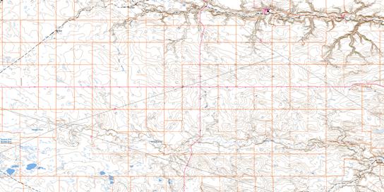 Carbon Topo Map 082P06 at 1:50,000 scale - National Topographic System of Canada (NTS) - Toporama map