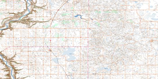 Rumsey Topo Map 082P15 at 1:50,000 scale - National Topographic System of Canada (NTS) - Toporama map