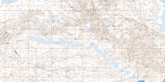 Farrell Lake Topo Map 082P16 at 1:50,000 scale - National Topographic System of Canada (NTS) - Toporama map