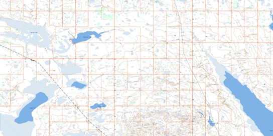 Hackett Topo Map 083A01 at 1:50,000 scale - National Topographic System of Canada (NTS) - Toporama map
