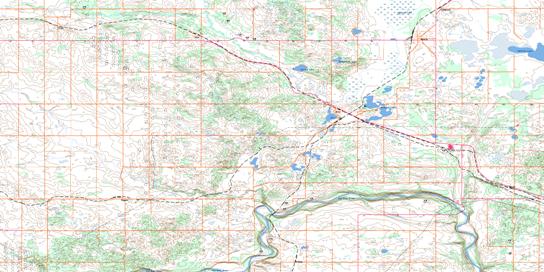 Alix Topo Map 083A06 at 1:50,000 scale - National Topographic System of Canada (NTS) - Toporama map
