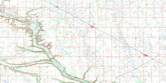 Forestburg Topo Map 083A09 at 1:50,000 scale - National Topographic System of Canada (NTS) - Toporama map