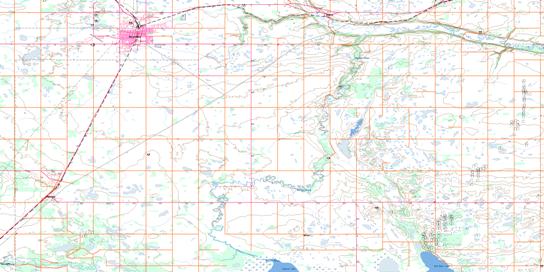 Wetaskiwin Topo Map 083A14 at 1:50,000 scale - National Topographic System of Canada (NTS) - Toporama map
