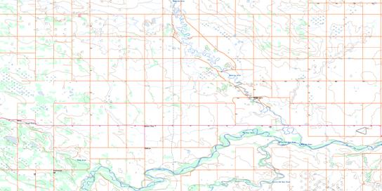Markerville Topo Map 083B01 at 1:50,000 scale - National Topographic System of Canada (NTS) - Toporama map