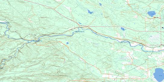 Crimson Lake Topo Map 083B06 at 1:50,000 scale - National Topographic System of Canada (NTS) - Toporama map