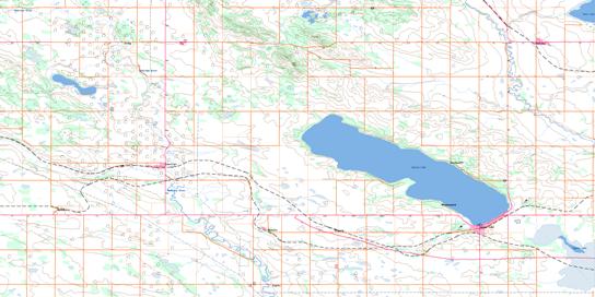 Sylvan Lake Topo Map 083B08 at 1:50,000 scale - National Topographic System of Canada (NTS) - Toporama map