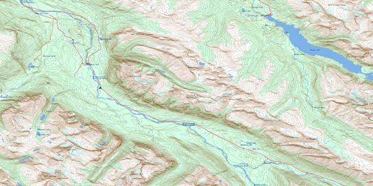 Athabasca Falls Topo Map 083C12 at 1:50,000 scale - National Topographic System of Canada (NTS) - Toporama map