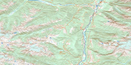 Lempriere Topo Map 083D06 at 1:50,000 scale - National Topographic System of Canada (NTS) - Toporama map