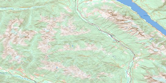 Canoe Mountain Topo Map 083D11 at 1:50,000 scale - National Topographic System of Canada (NTS) - Toporama map