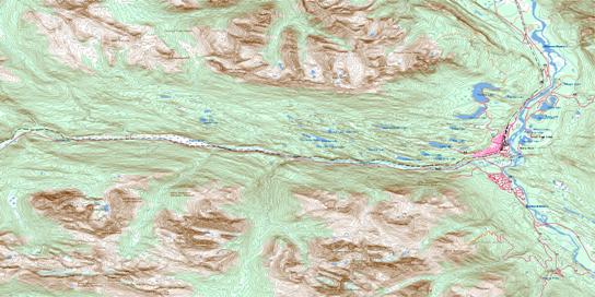 Jasper Topo Map 083D16 at 1:50,000 scale - National Topographic System of Canada (NTS) - Toporama map