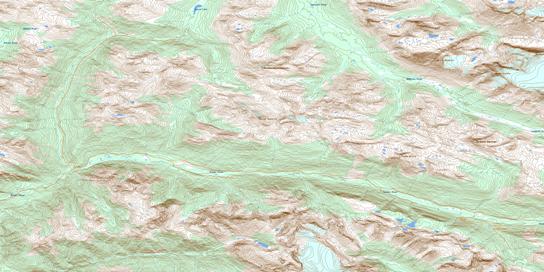 Chalco Mountain Topo Map 083E05 at 1:50,000 scale - National Topographic System of Canada (NTS) - Toporama map