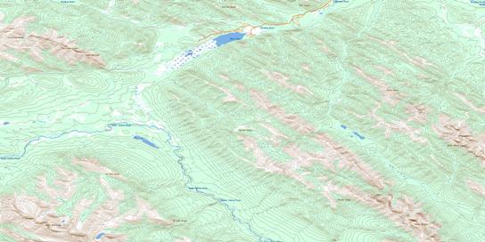 Rock Lake Topo Map 083E08 at 1:50,000 scale - National Topographic System of Canada (NTS) - Toporama map