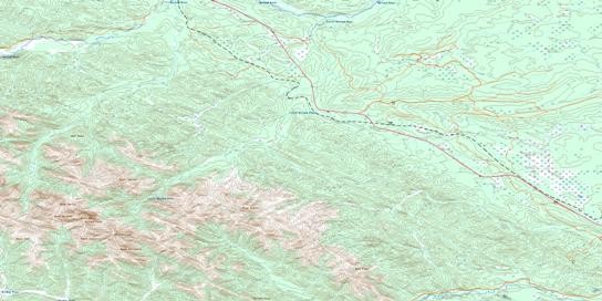 Moberly Creek Topographic map 083E09 at 1:50,000 Scale