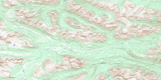 Dry Canyon Topographic map 083E13 at 1:50,000 Scale