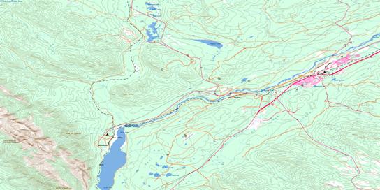 Entrance Topo Map 083F05 at 1:50,000 scale - National Topographic System of Canada (NTS) - Toporama map