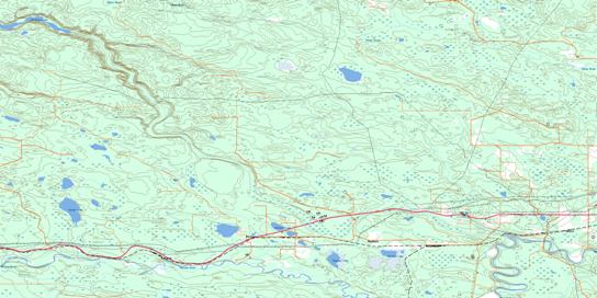 Bickerdike Topo Map 083F10 at 1:50,000 scale - National Topographic System of Canada (NTS) - Toporama map