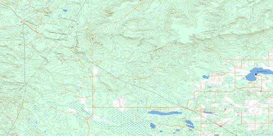 Shiningbank Lake Topo Map 083F16 at 1:50,000 scale - National Topographic System of Canada (NTS) - Toporama map