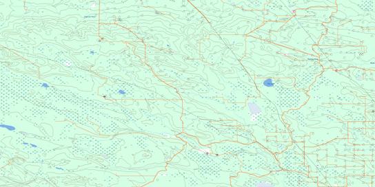 Eta Lake Topo Map 083G05 at 1:50,000 scale - National Topographic System of Canada (NTS) - Toporama map