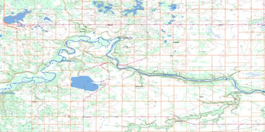 Telfordville Topo Map 083G08 at 1:50,000 scale - National Topographic System of Canada (NTS) - Toporama map