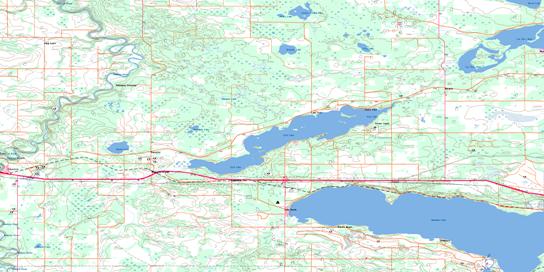 Isle Lake Topo Map 083G10 at 1:50,000 scale - National Topographic System of Canada (NTS) - Toporama map