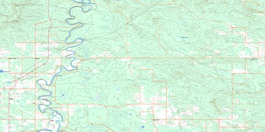 Hattonford Topographic map 083G13 at 1:50,000 Scale