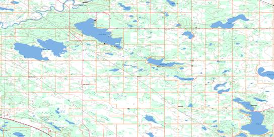 Lac La Nonne Topographic map 083G16 at 1:50,000 Scale