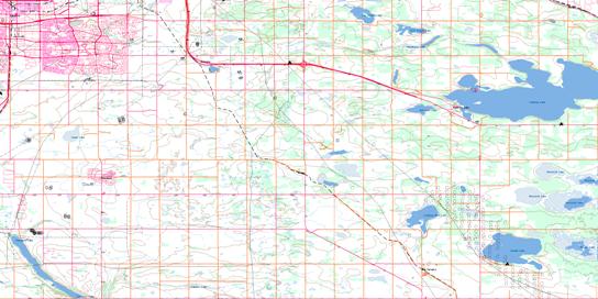Cooking Lake Topo Map 083H06 at 1:50,000 scale - National Topographic System of Canada (NTS) - Toporama map