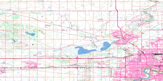 St Albert Topo Map 083H12 at 1:50,000 scale - National Topographic System of Canada (NTS) - Toporama map
