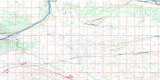Lamont Topographic map 083H15 at 1:50,000 Scale