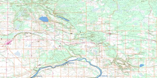 Smoky Lake Topo Map 083I01 at 1:50,000 scale - National Topographic System of Canada (NTS) - Toporama map