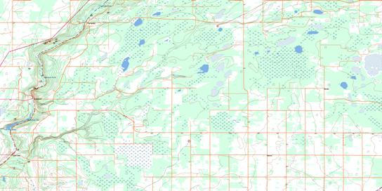 Perryvale Topo Map 083I06 at 1:50,000 scale - National Topographic System of Canada (NTS) - Toporama map