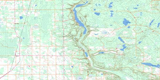 Newbrook Topo Map 083I07 at 1:50,000 scale - National Topographic System of Canada (NTS) - Toporama map
