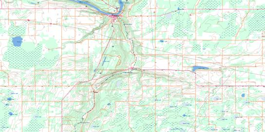 Athabaska Topo Map 083I11 at 1:50,000 scale - National Topographic System of Canada (NTS) - Toporama map