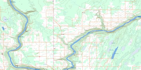 Sawdy Topo Map 083I14 at 1:50,000 scale - National Topographic System of Canada (NTS) - Toporama map