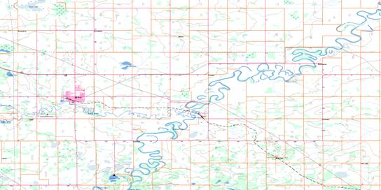 Barrhead Topo Map 083J01 at 1:50,000 scale - National Topographic System of Canada (NTS) - Toporama map