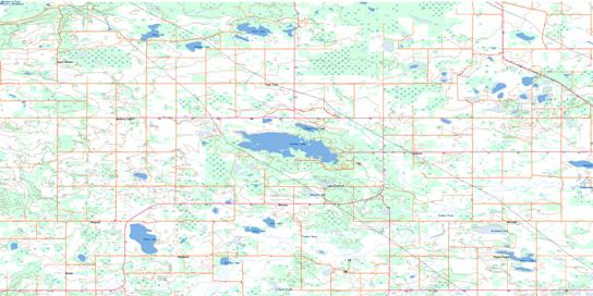 Thunder Lake Topo Map 083J02 at 1:50,000 scale - National Topographic System of Canada (NTS) - Toporama map