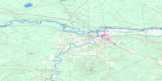 Whitecourt Topographic map 083J04 at 1:50,000 Scale