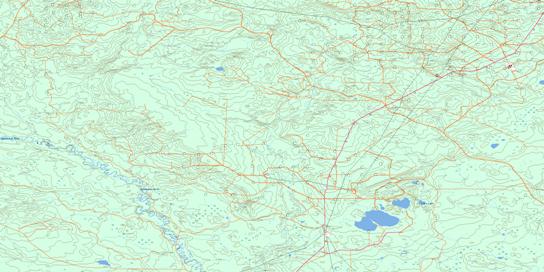 Carson Lake Topo Map 083J05 at 1:50,000 scale - National Topographic System of Canada (NTS) - Toporama map
