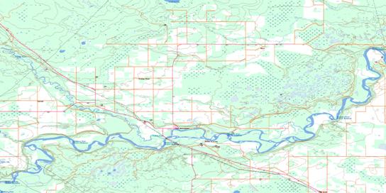 Fort Assiniboine Topo Map 083J07 at 1:50,000 scale - National Topographic System of Canada (NTS) - Toporama map